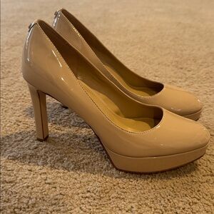 Michael Kors Nude Patent Leather Heels